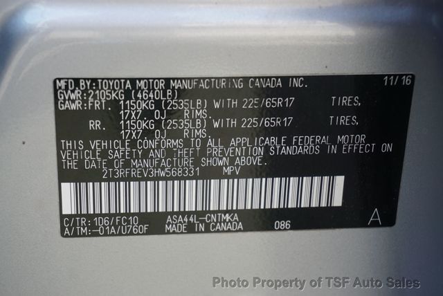 2017 Toyota RAV4 XLE AWD - 23004249 - 37