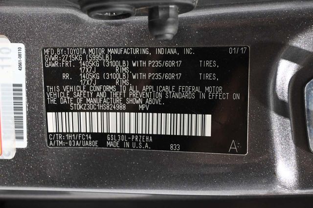 2017 Toyota Sienna LE Mobility FWD 7-Passenger Mobility - 23086384 - 31