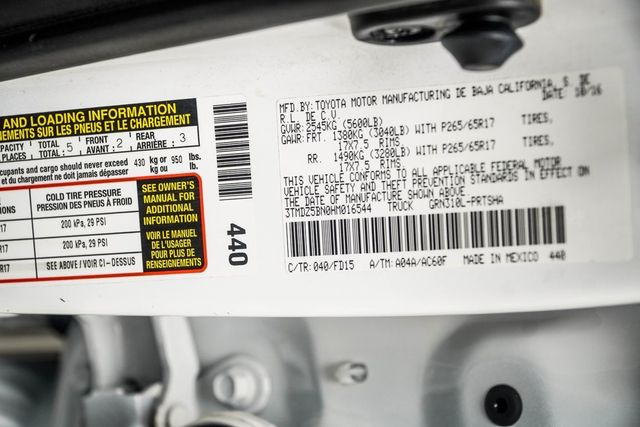 2017 Toyota Tacoma SR5 Double Cab 6' Bed V6 4x4 Automatic - 22935269 - 42