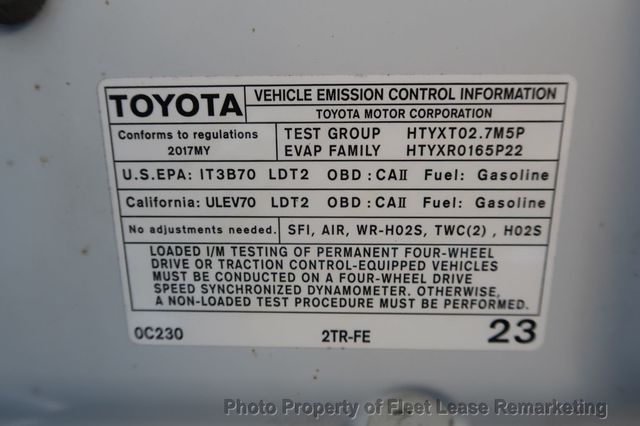 2017 Toyota Tacoma Tacoma 2WD Ext Cab SR5 Shell - 23100828 - 36