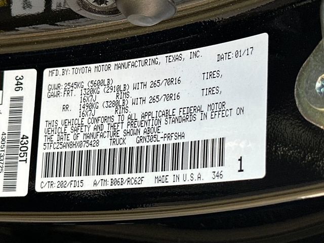 2017 Toyota Tacoma TRD Off-Road - 23030818 - 21