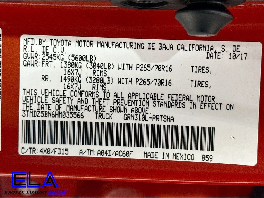 2017 Toyota Tacoma TRD Off Road Double Cab 6' Bed V6 4x4 Automatic - 22963839 - 30