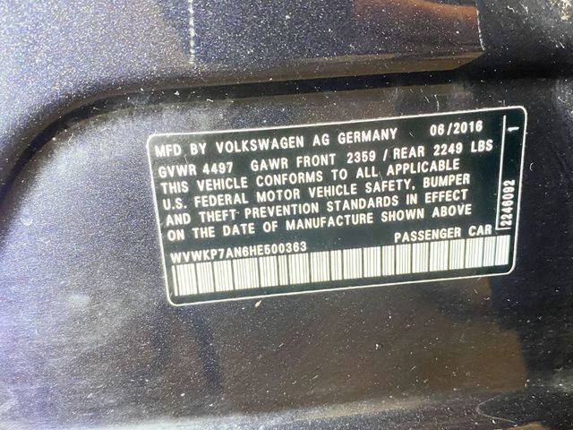 2017 Volkswagen CC 2.0T Sport DSG PZEV - 22963345 - 35