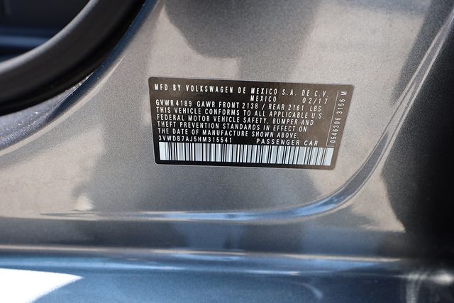2017 VOLKSWAGEN JETTA 1.4T SE Automatic - 23039848 - 30