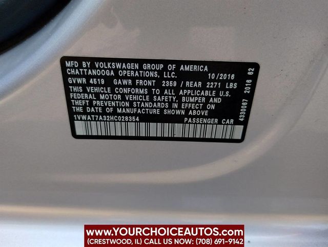 2017 Volkswagen Passat 1.8T S Automatic - 22894107 - 36