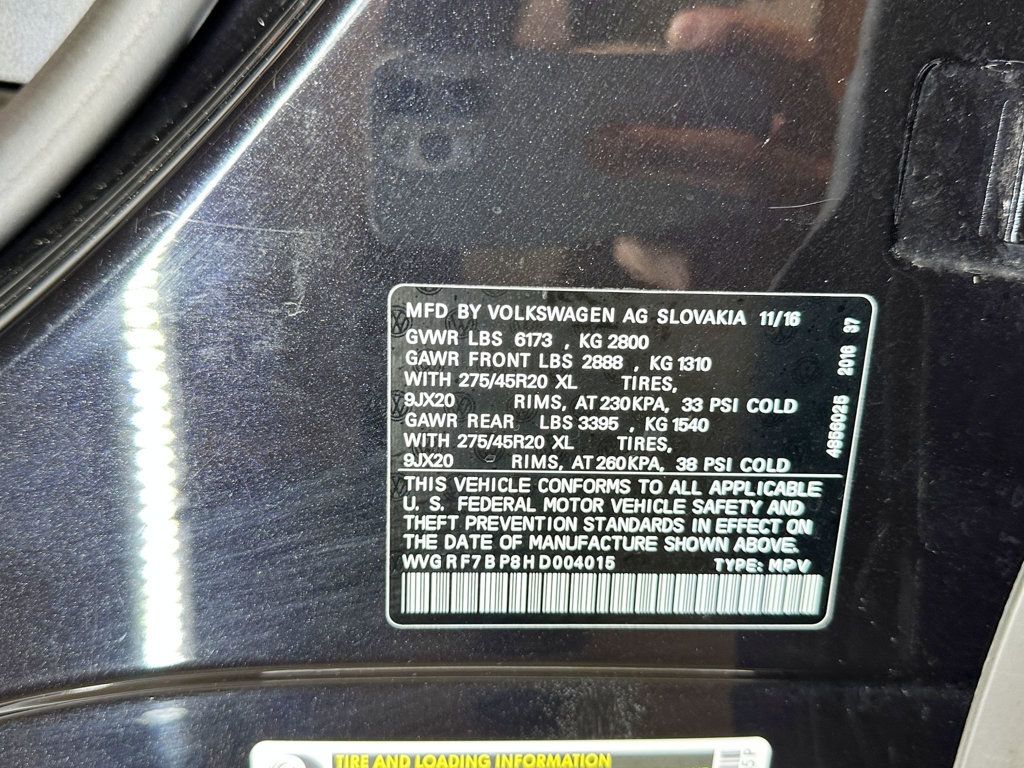 2017 Volkswagen Touareg V6 Wolfsburg Edition - 23055399 - 45