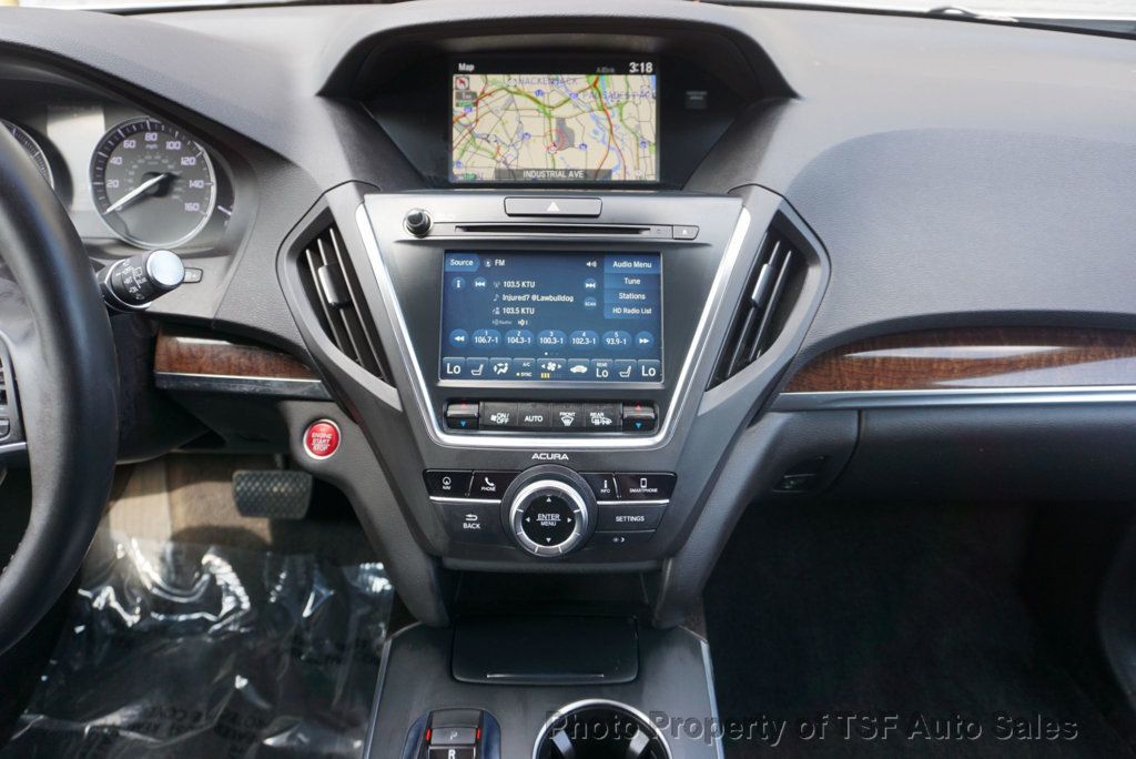 2018 Acura MDX SH-AWD w/Technology Pkg CARPLAY NAVI REAR CAM 3RD ROW LEATHER  - 22912115 - 18