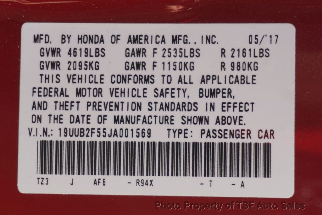 2018 Acura TLX 3.5L FWD w/Technology Pkg CARPLAY NAVI REAR CAMERA HEATED SEATS - 22943391 - 30