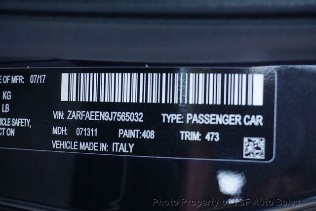 2018 Alfa Romeo Giulia Ti Sport AWD PANO/DRIVER ASSIST STATIC/TI PERFORMANCE PKGS - 23098710 - 13