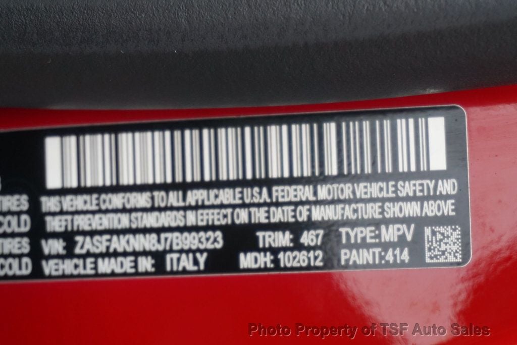 2018 Alfa Romeo Stelvio Ti Sport AWD 22S/DRIVER ASSIST STATIC/PANO/20" WHEELS/NAV LOADED - 23076117 - 46