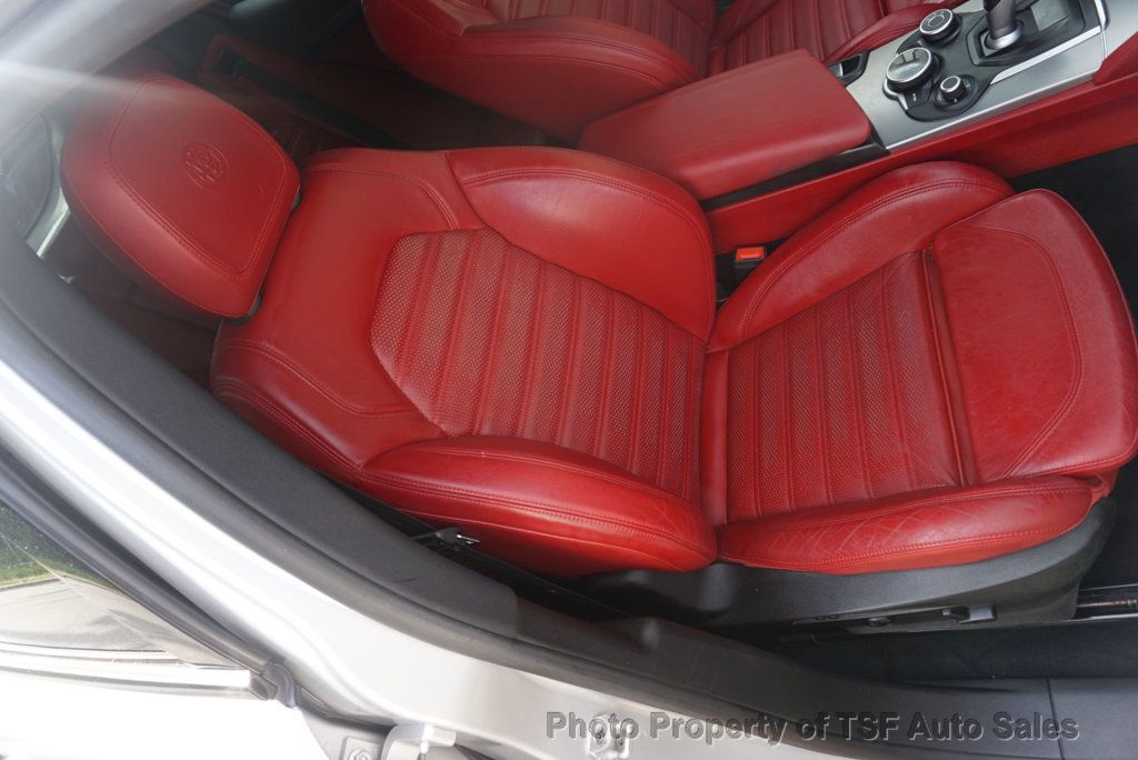 2018 Alfa Romeo Stelvio Ti Sport AWD RED LEATHER NAVIGATION REAR CAMERA HEATED SEATS  - 23039715 - 12