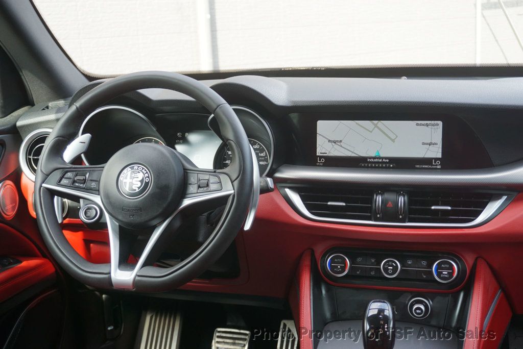 2018 Alfa Romeo Stelvio Ti Sport AWD RED LEATHER NAVIGATION REAR CAMERA HEATED SEATS  - 23039715 - 17