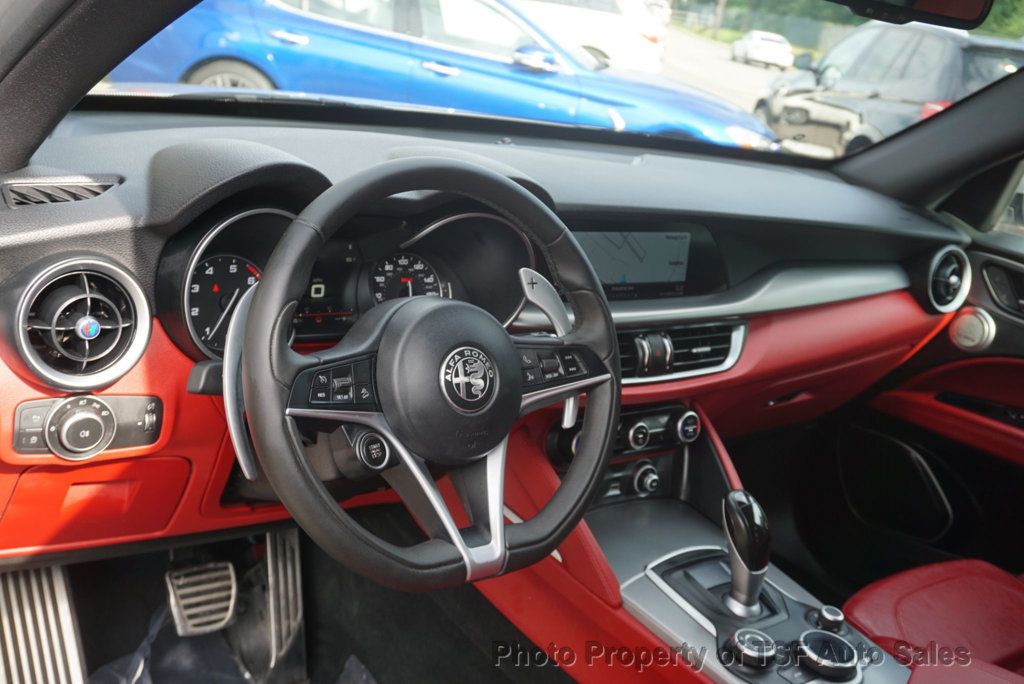 2018 Alfa Romeo Stelvio Ti Sport AWD RED LEATHER NAVIGATION REAR CAMERA HEATED SEATS  - 23039715 - 18