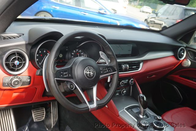 2018 Alfa Romeo Stelvio Ti Sport AWD RED LEATHER NAVIGATION REAR CAMERA HEATED SEATS  - 23039715 - 18