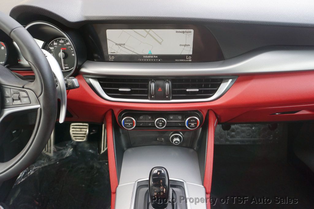 2018 Alfa Romeo Stelvio Ti Sport AWD RED LEATHER NAVIGATION REAR CAMERA HEATED SEATS  - 23039715 - 20
