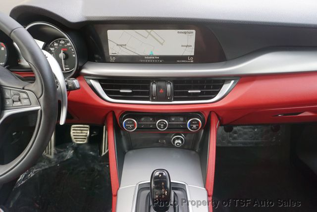 2018 Alfa Romeo Stelvio Ti Sport AWD RED LEATHER NAVIGATION REAR CAMERA HEATED SEATS  - 23039715 - 20