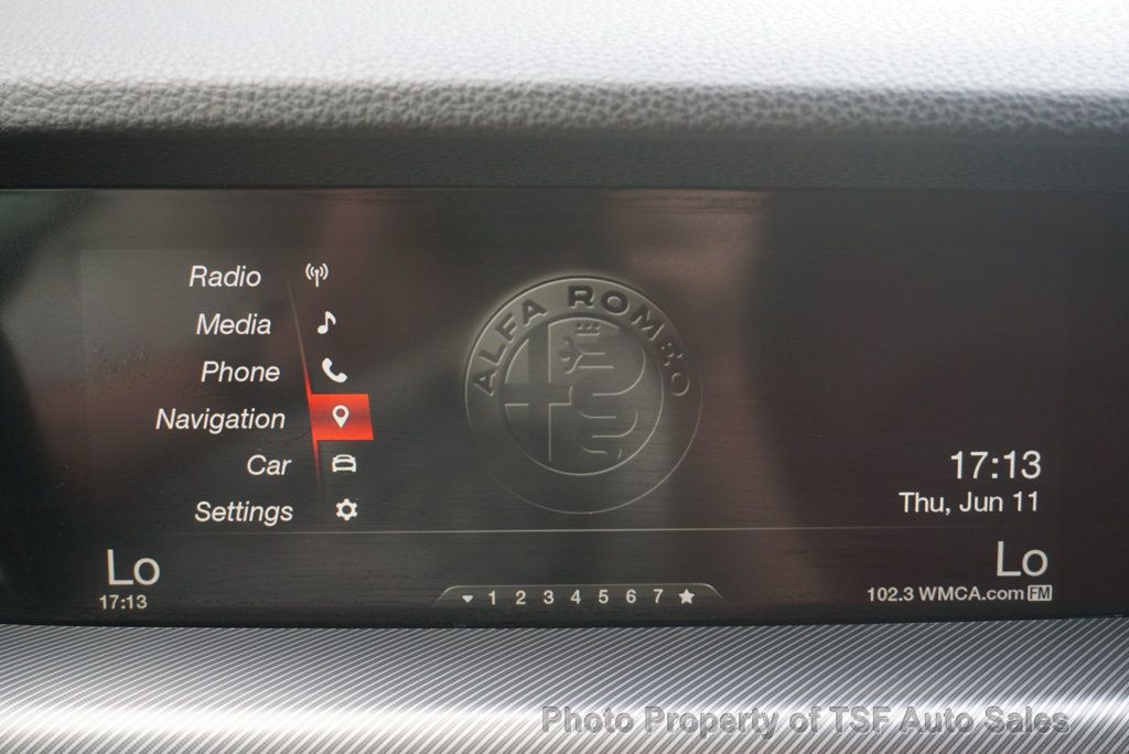 2018 Alfa Romeo Stelvio Ti Sport AWD RED LEATHER NAVIGATION REAR CAMERA HEATED SEATS  - 23039715 - 23