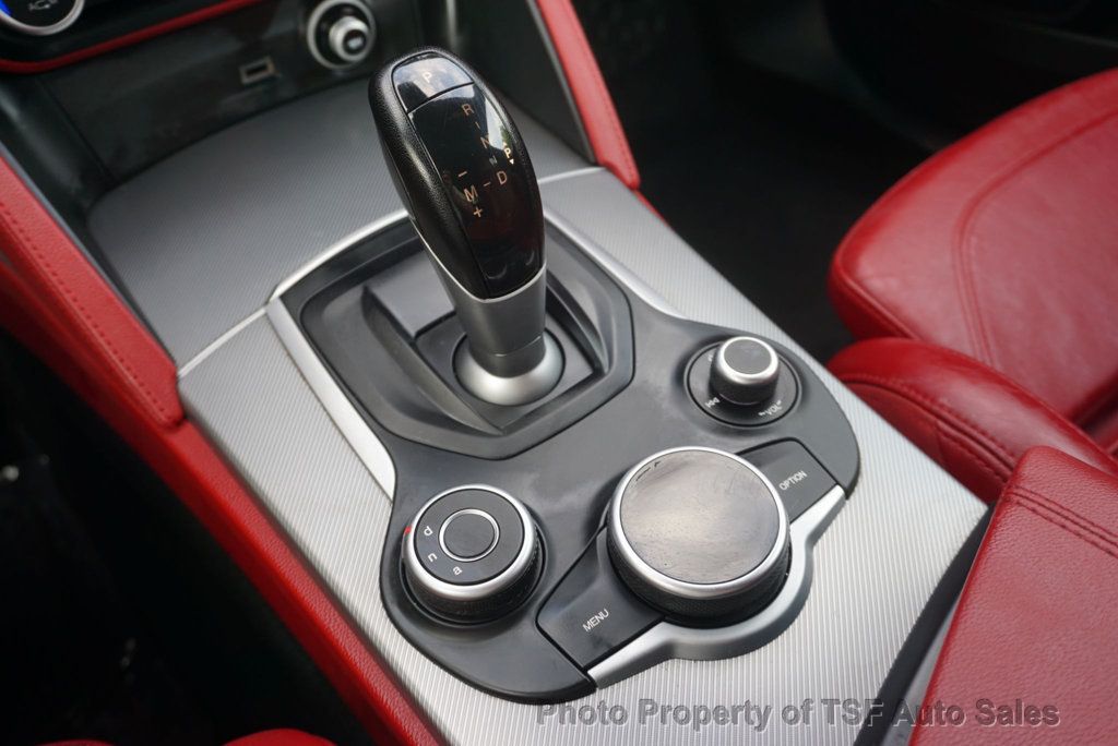2018 Alfa Romeo Stelvio Ti Sport AWD RED LEATHER NAVIGATION REAR CAMERA HEATED SEATS  - 23039715 - 28