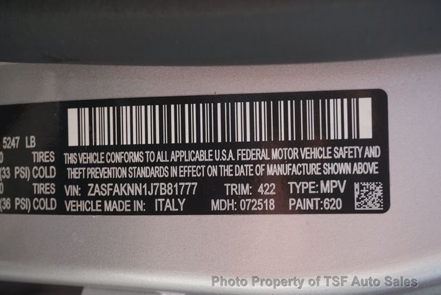 2018 Alfa Romeo Stelvio Ti Sport AWD RED LEATHER NAVIGATION REAR CAMERA HEATED SEATS  - 23039715 - 36