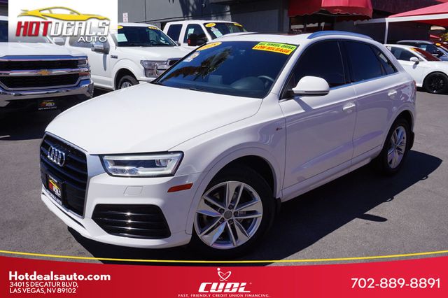 2018 Audi Q3 PREMIUM PLUS QUATTRO, PREMIUM WHEELS, LEATHER SEATS, MOON ROOF - 23011040 - 0