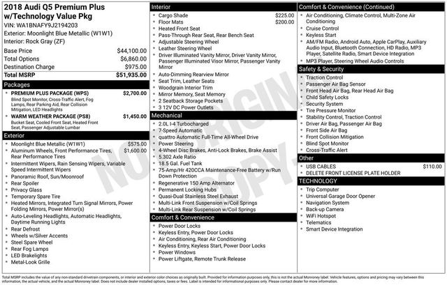 2018 Audi Q5 2.0T - 23019689 - 5