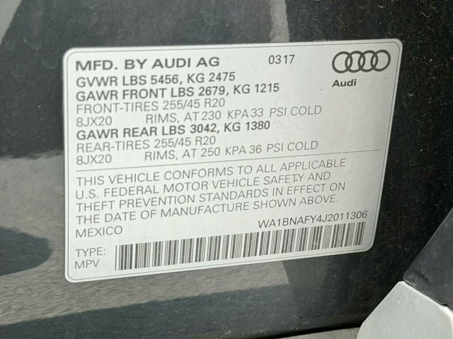 2018 Audi Q5 2.0 TFSI Premium Plus - 23043274 - 55