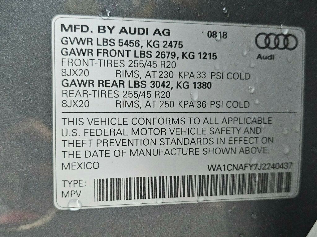 2018 Audi Q5 2.0 TFSI Prestige - 22941660 - 39