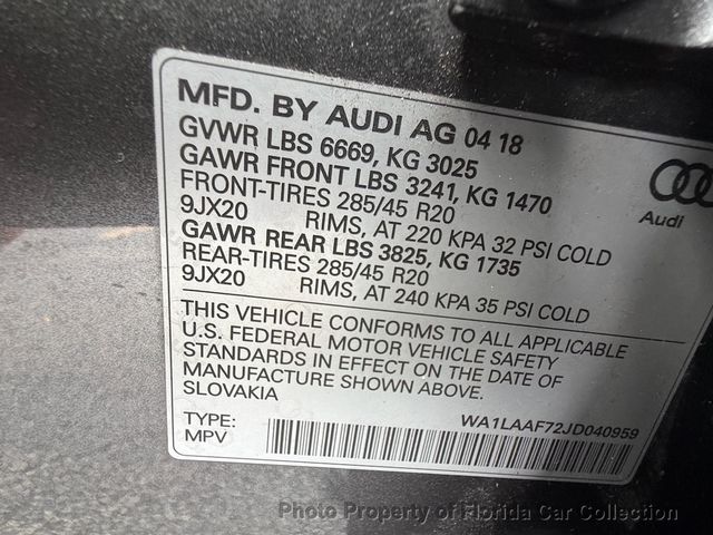 2018 Audi Q7 3.0T Quattro Premium Plus - 23081798 - 87
