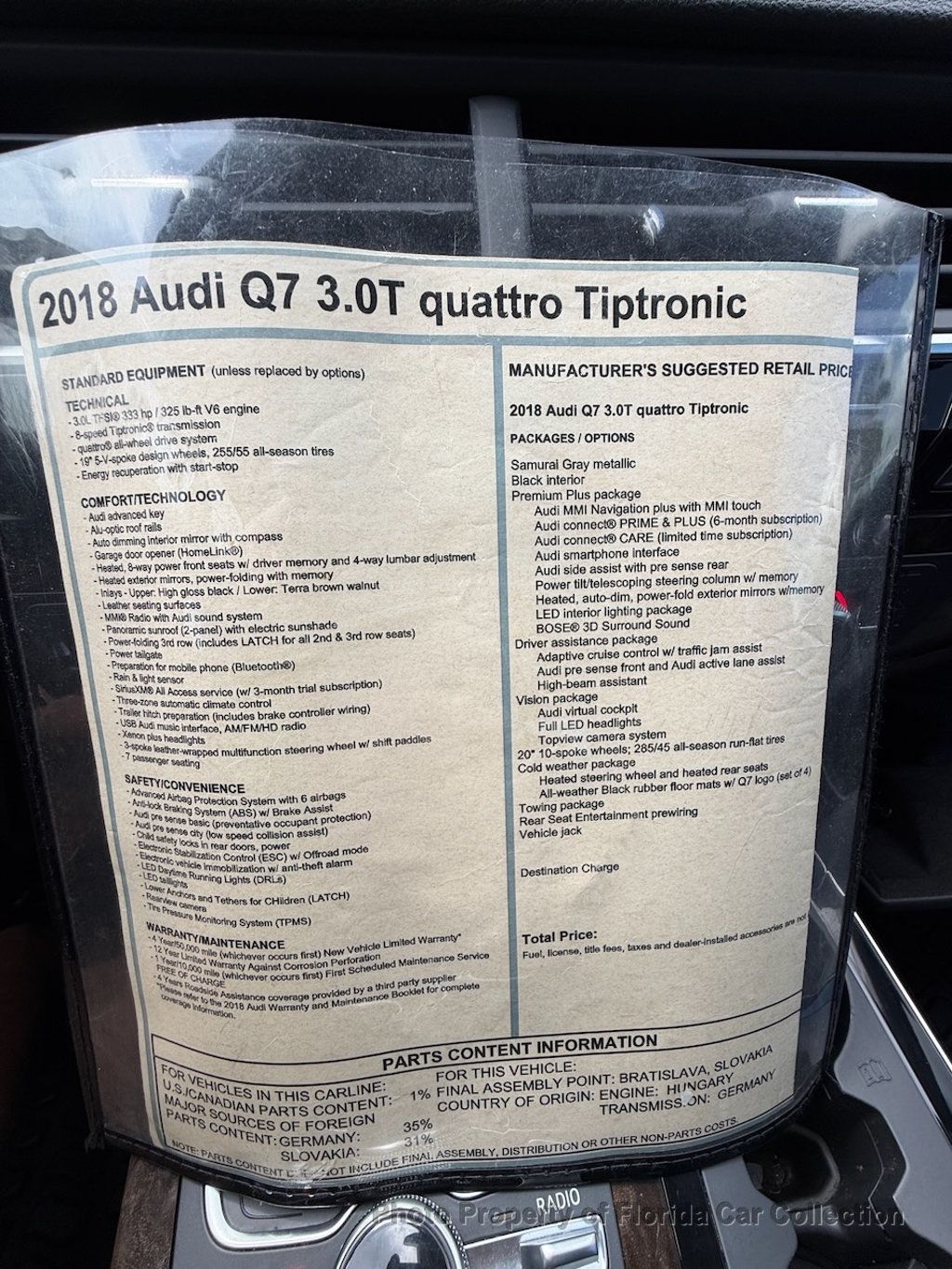 2018 Audi Q7 3.0T Quattro Premium Plus - 23081798 - 90
