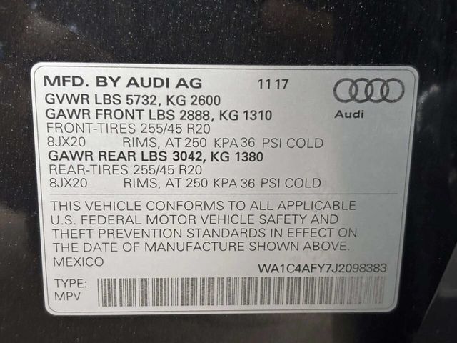 2018 Audi SQ5 3.0 TFSI Prestige - 23034534 - 37