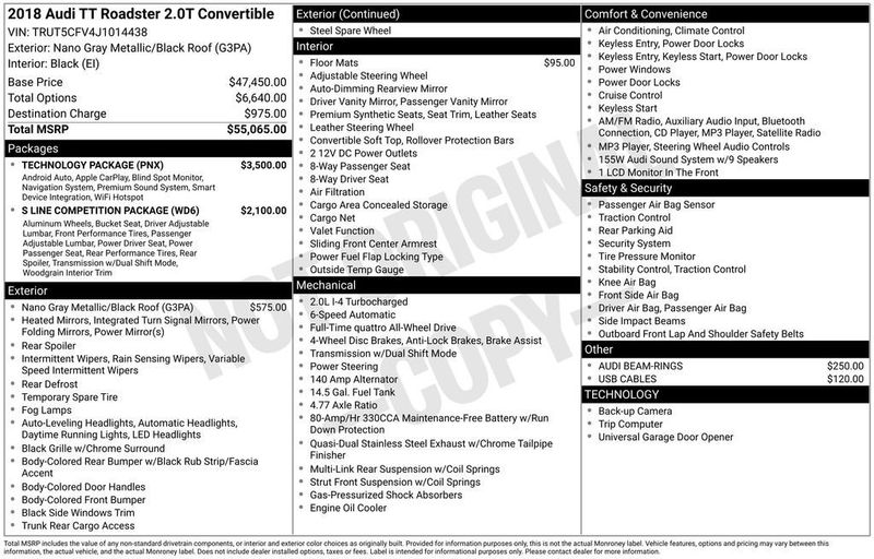 2018 Audi TT Roadster 2.0 TFSI - 22922915 - 5
