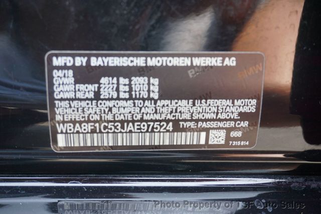 2018 BMW 3 Series 328d xDrive NAVIGATION REAR CAMERA XENONS SUNROOF - 23054800 - 28