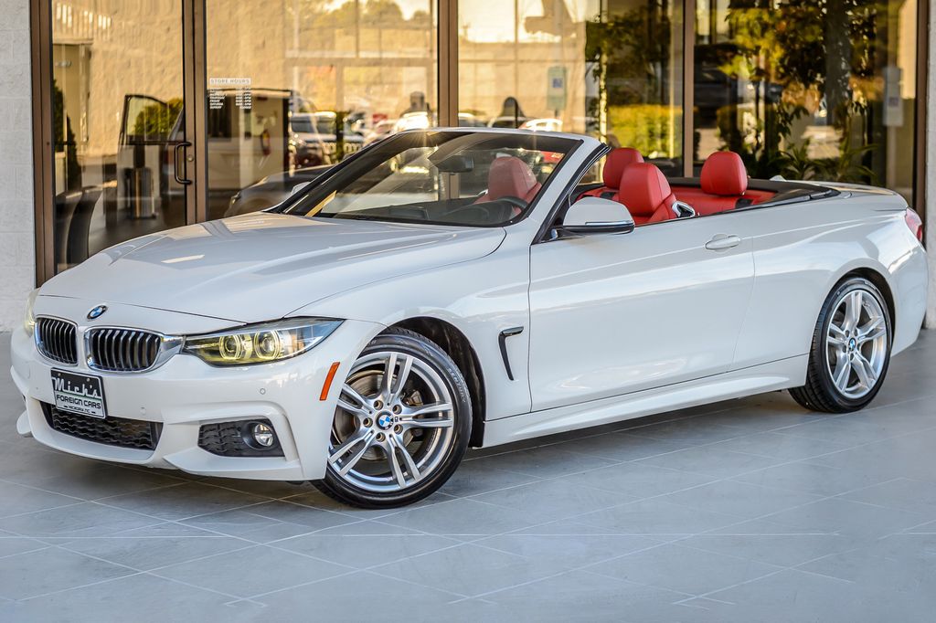 2018 BMW 4 Series 430i CONVERTIBLE - WHITE ON RED - NAV - BACKUP CAM - BEAUTIFUL - 23096161 - 1