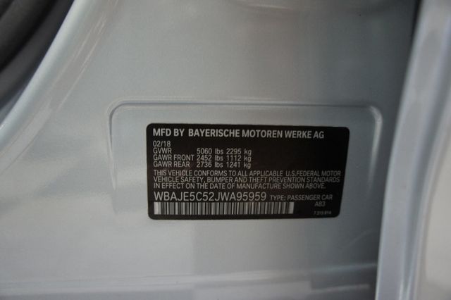 2018 BMW 5 Series V6, Turbo, 325 HP,   , Stunning! - 22936845 - 27