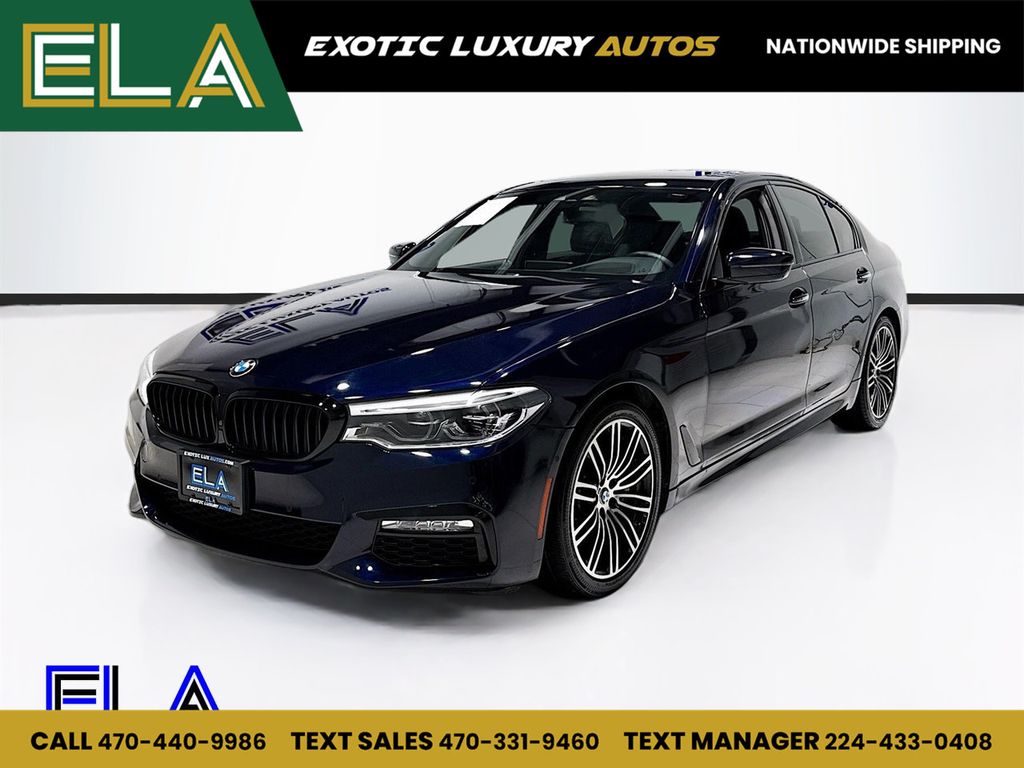 2018 BMW 5 Series X-DRIVE! BLUE CALIP! HARMON! CARPLAY! DRIVER ASSIST! M PACK!  - 22945989 - 0