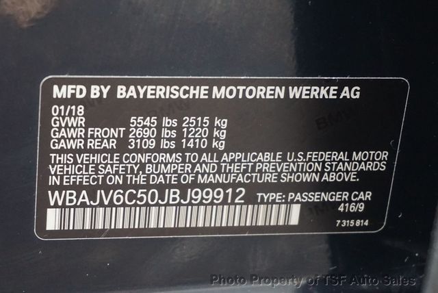 2018 BMW 6 Series 640i xDrive Gran Turismo M SPORT PKG NAVIGATION 360 CAMERAS PANO - 22975973 - 49