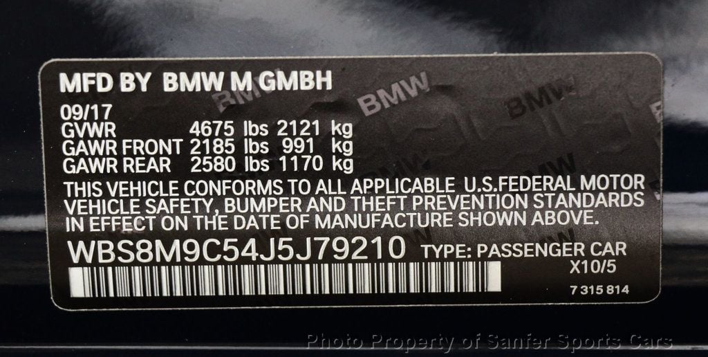 2018 BMW M3  - 22642780 - 49