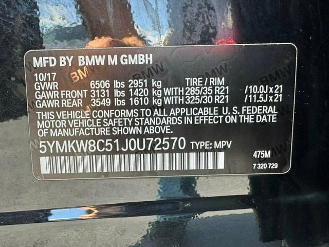 2018 BMW X6 M Sports Activity Coupe - 23064282 - 46