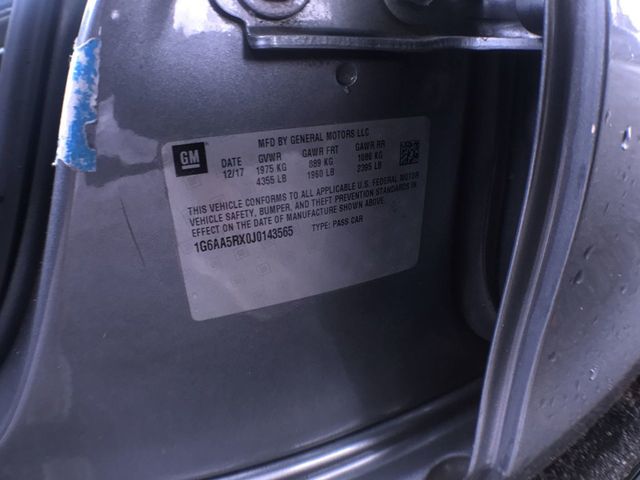 2018 Cadillac ATS Sedan 4dr Sedan 2.0L RWD - 22918026 - 22