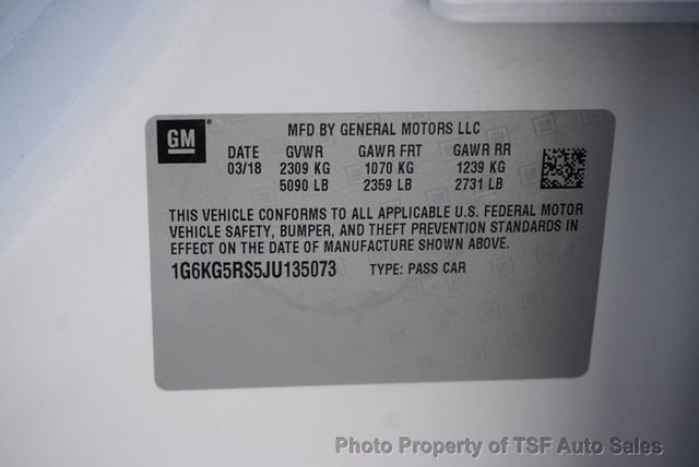 2018 Cadillac CT6 Sedan 3.6L Premium Luxury AWD DRIVE ASSIST ACTIVE CHASIS SUPER CRUISE - 22982367 - 52