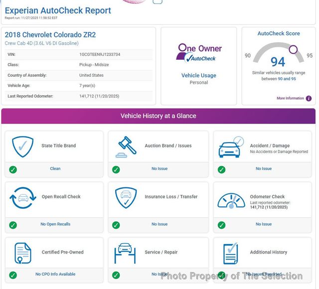 2018 Chevrolet Colorado 4WD CREW CAB ZR2 W/DUSK SPECIAL EDITION PACKAGE - 22951197 - 7