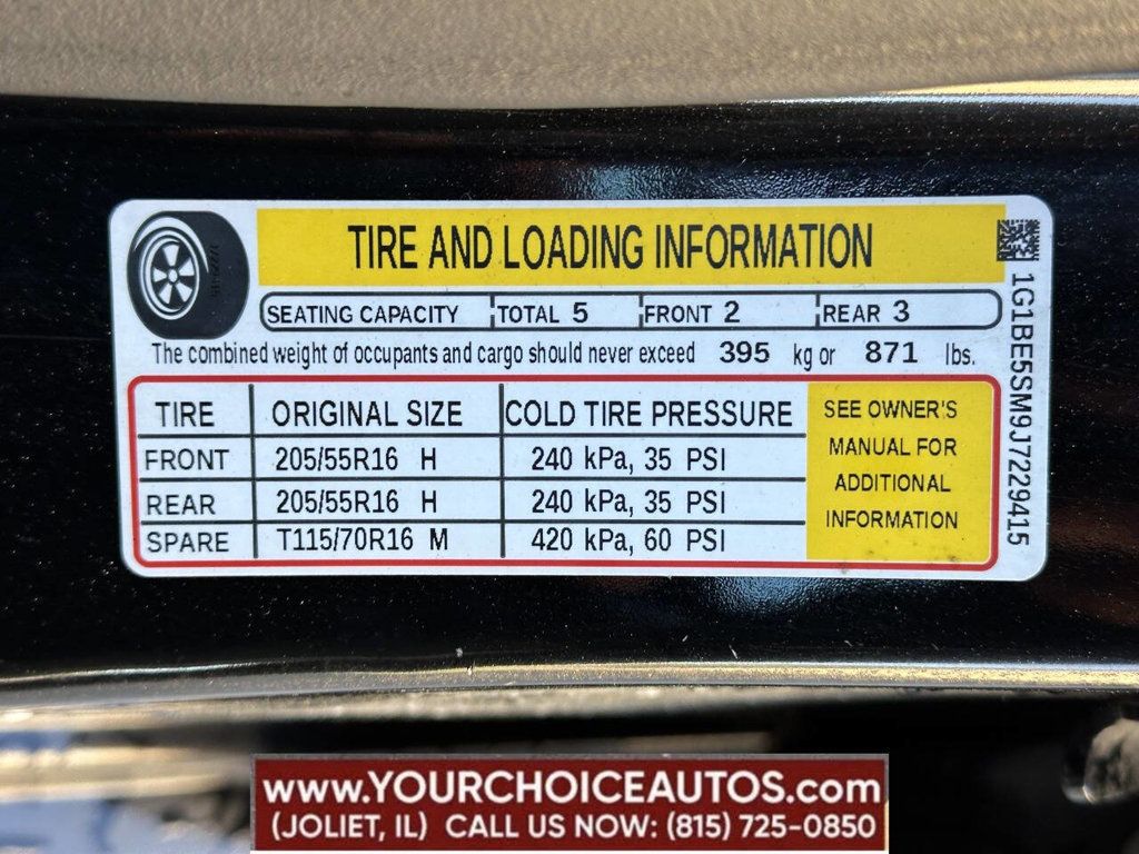 2018 Chevrolet CRUZE 4dr Sedan 1.4L LT w/1SD - 22845053 - 16