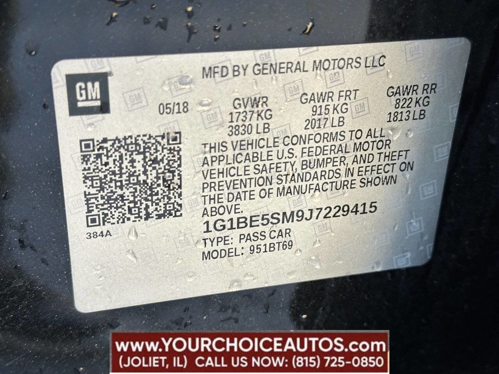 2018 Chevrolet CRUZE 4dr Sedan 1.4L LT w/1SD - 22845053 - 17