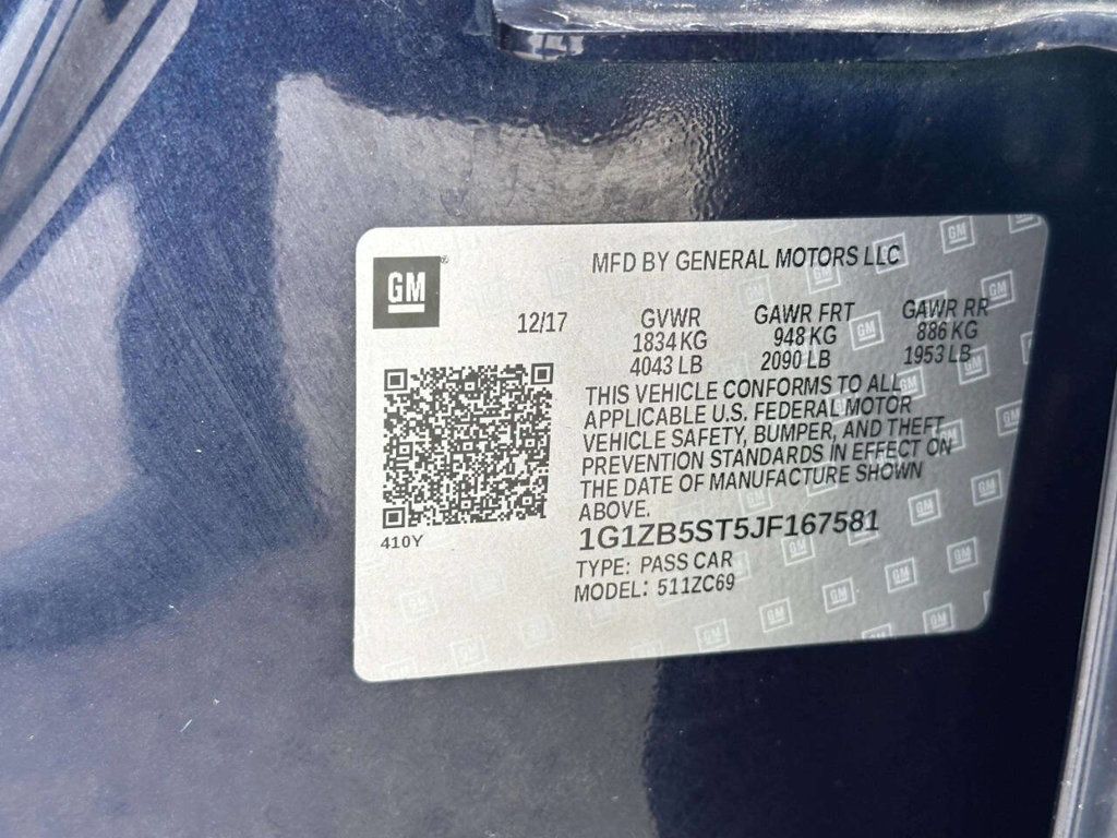 2018 Chevrolet Malibu 4dr Sedan LS w/1LS - 23045965 - 24