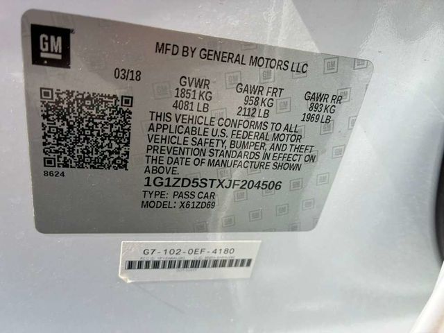 2018 Chevrolet Malibu 4dr Sedan LT w/1LT - 23031454 - 12