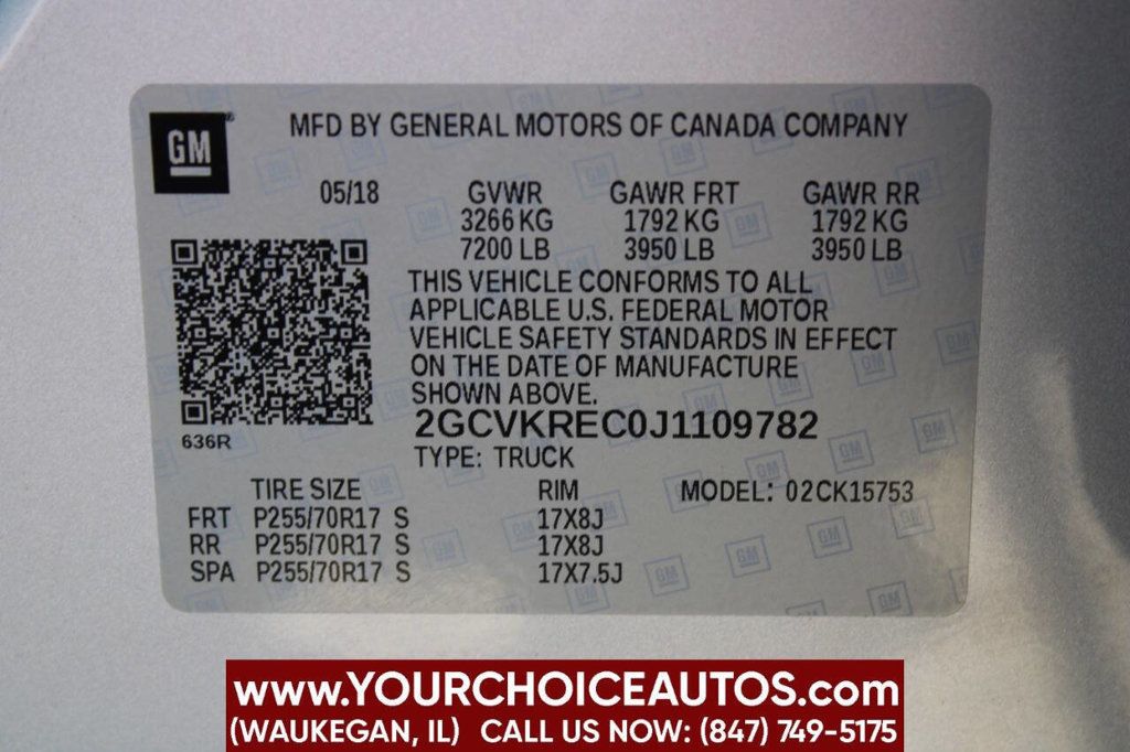 2018 Chevrolet Silverado 1500 4WD Double Cab 143.5" LT w/1LT - 22843417 - 33