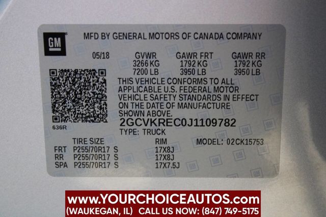 2018 Chevrolet Silverado 1500 4WD Double Cab 143.5" LT w/1LT - 22843417 - 33