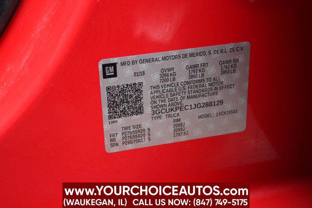 2018 Chevrolet Silverado 1500 Custom 4x4 4dr Crew Cab 5.8 ft. SB - 22860559 - 25