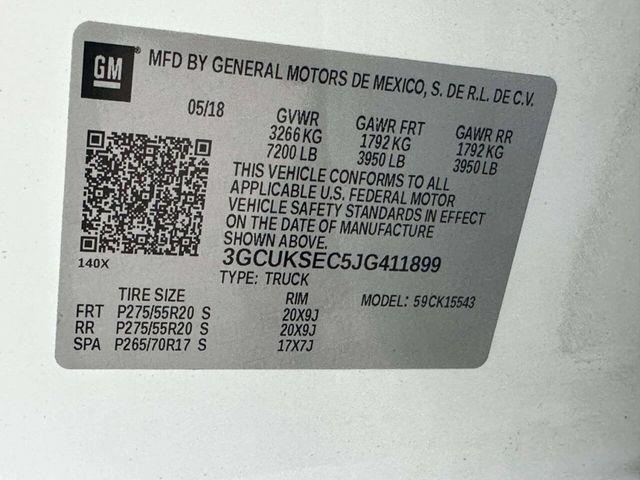 2018 Chevrolet Silverado 1500 LTZ 4x4 4dr Crew Cab 5.8 ft. SB - 23008656 - 17