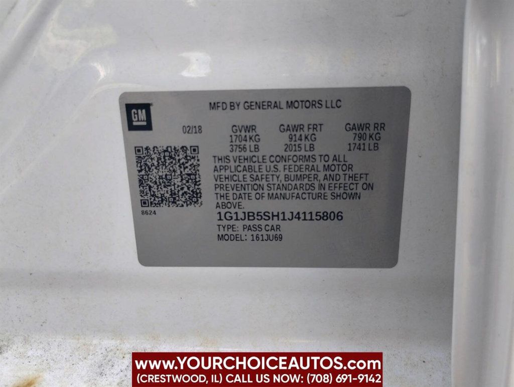 2018 Chevrolet Sonic 4dr Sedan Automatic LS - 22876998 - 24